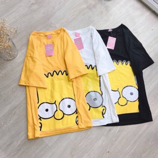 เสื้อยืดโอเวอร์ไซส์ ลายซิมสันหัวโต