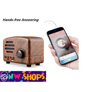 Retro Bluetooth Speaker Portable Mini Speakers Support Tf Card Playing Fm Radio Hands-Free For Phone Pc Wireless Speaker