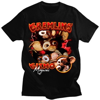 เสื้อยืดสีขาวเสื้อยืดแขนสั้น พิมพ์ลาย Greta Gremlins Gizmo Monster 80s ของขวัญคริสต์มาส สําหรับผู้ชายS-4XL