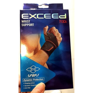 สนับข้อมือแบบคล้องนิ้ว ที่รัดข้อมือ Exceed wrist Support ที่รั้งฝ่ามือ ที่รัดข้อมือ ซัพเหงื่อได้ดี ที่ซัพเหงื่อ