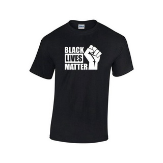 เสื้อยืด พิมพ์ลาย Black Lives Matter สีดํา สําหรับผู้ชาย และผู้หญิง