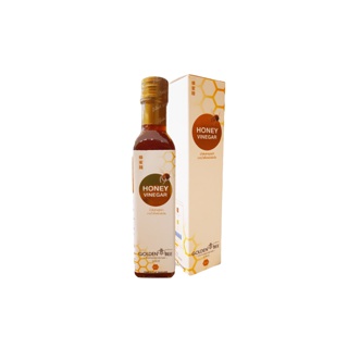 เครื่องดื่ม น้ำส้มสายชู หมักจากน้ำผึ้ง Honey Vinegar ขนาด 280 ml. แบรนด์ Golden Bee