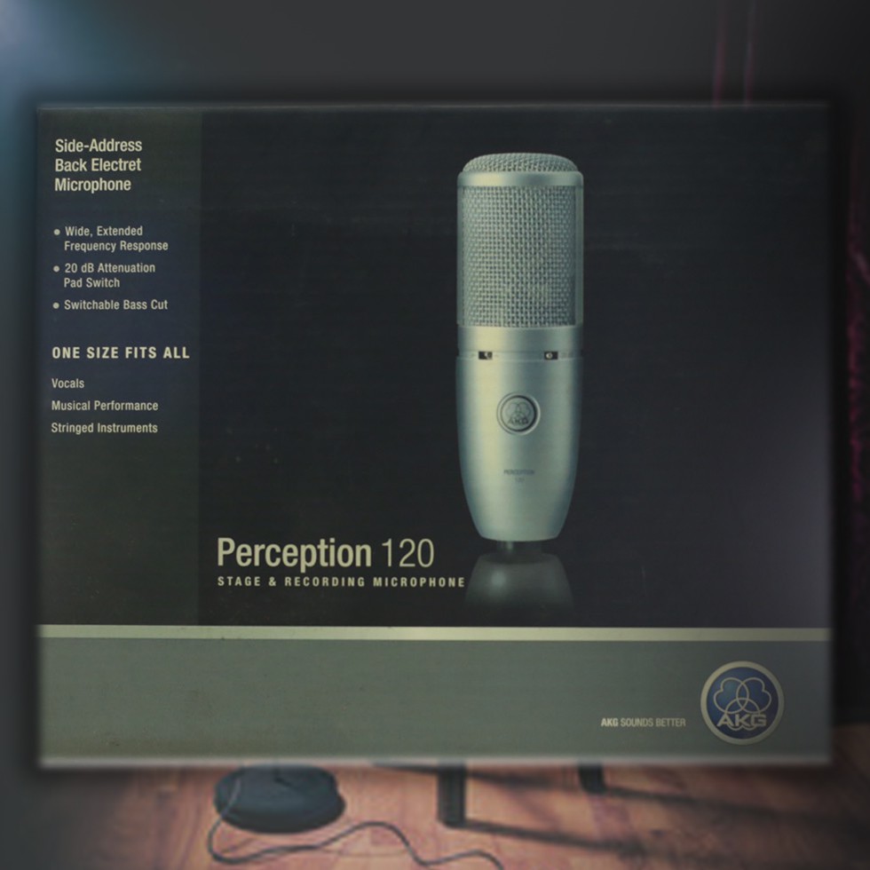 ไมโครโฟน AKG PERCEPTION-120 / สำหรับบันทึกเสียง พอดแคสท์ สตูดิโอ / ชนิด ...