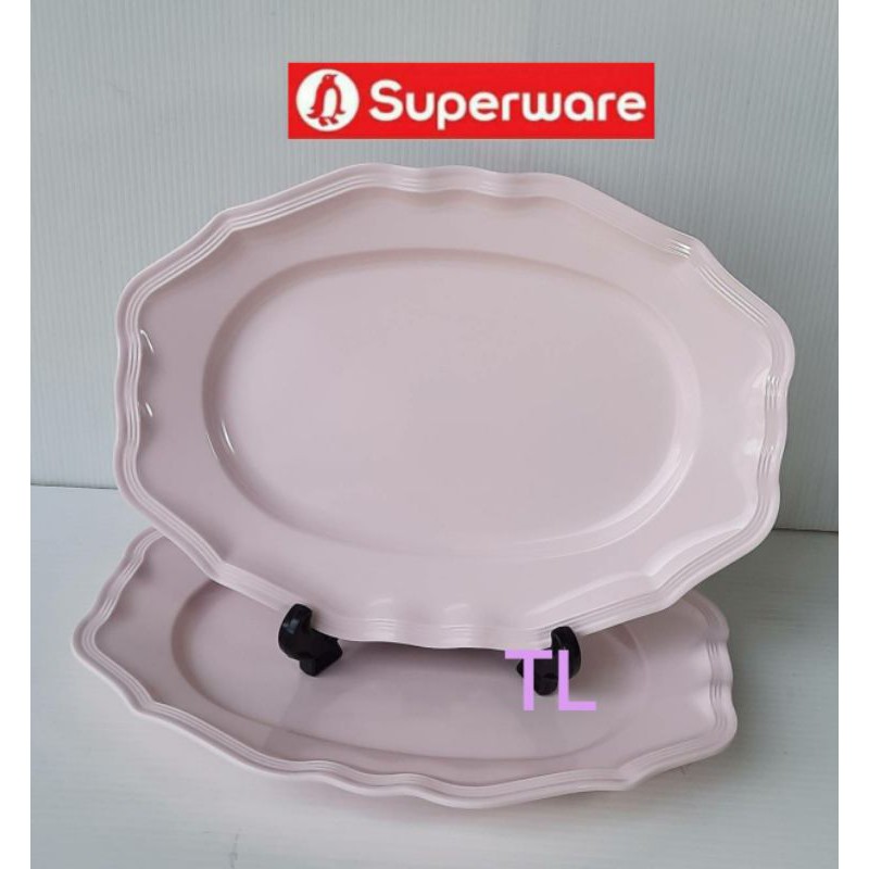 จานเปล10.5"=2ชิ้น สีโอลด์โรสคลาสสิค ซุปเปอร์แวร์เกรดA เมลามีน100%