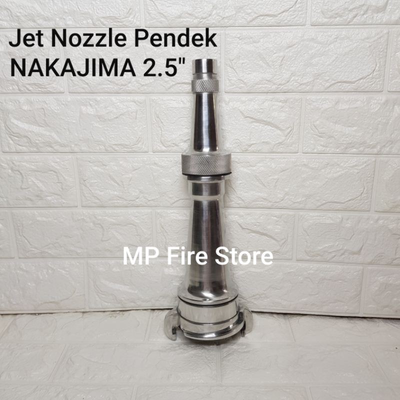 หัวฉีดเจ็ทสั้น 2.5 นิ้ว NAKAJIMA Nuzzle เครื่องดับเพลิงแบบสั้น อลูมิเนียม