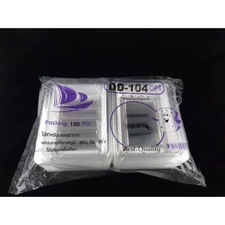 DEDEE กล่องใส OPS DD-104 ยกลัง(2000ใบ) บรรจุภัณฑ์เบเกอรี่ที่ใส่อาหาร กล่องข้าว ไม่เป็นไอน้ำ