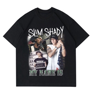 เสื้อยืดสีขาวเสื้อยืด พิมพ์ลาย Eminem RAPPER | Rap TEE VINTAGE OVERSIZE EMINEM | Eminem เสื้อผ้าสีดําS-4XL