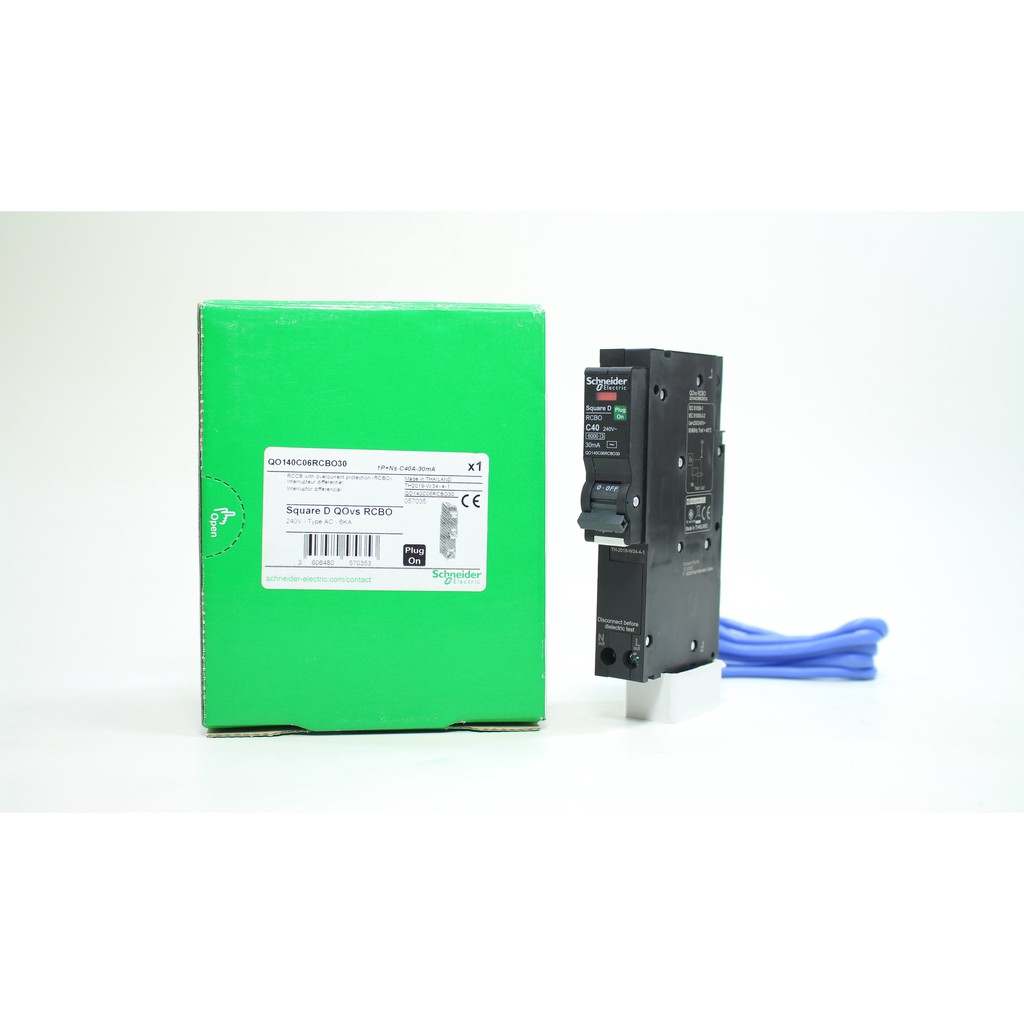 กันดูด 1P Schneider QO140C06RCBO30  Schneide กันดูด 1โพล ชไนเดอร์ Schneider รุ่น QO140C06RCBO30