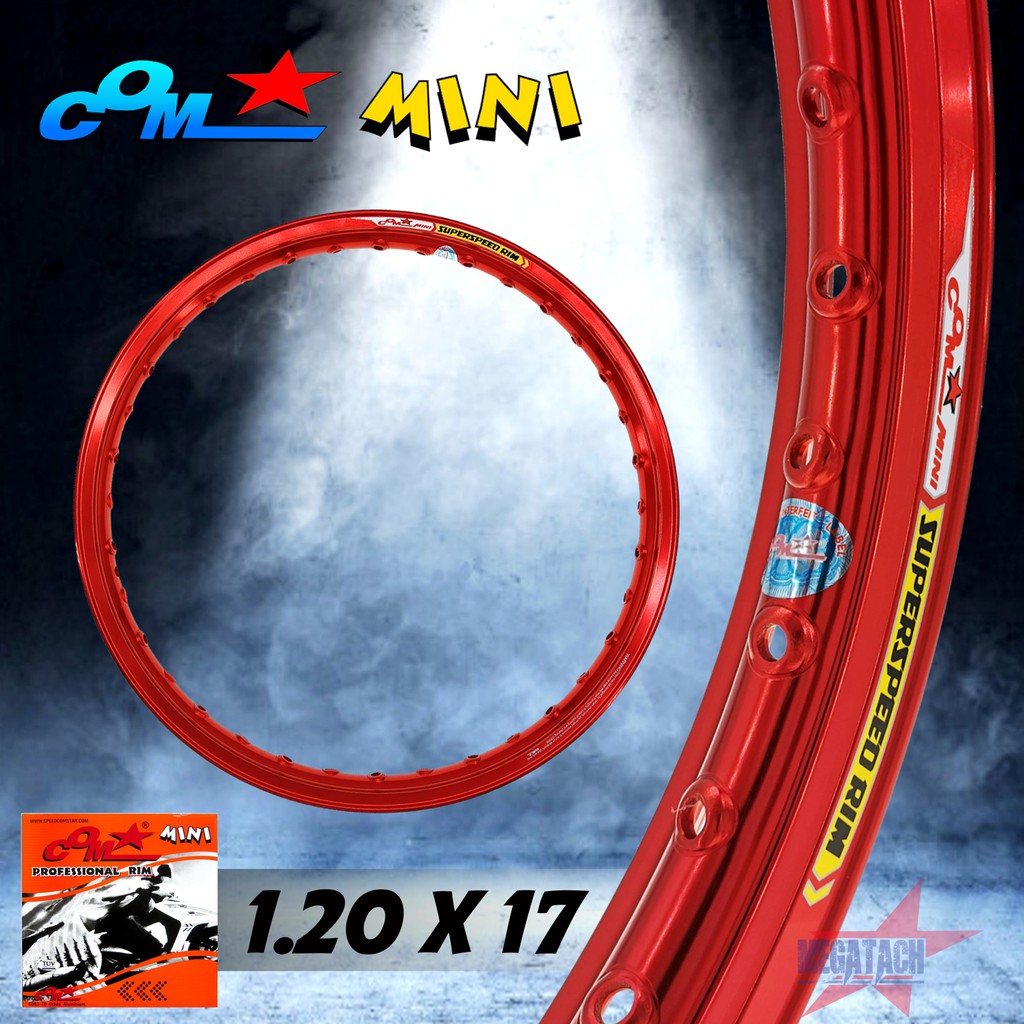 ล้อ COM MINI 1.20 X 17 ขอบยก จำนวน 1 วง มีให้เลือกหลายสี วงล้อคอม ขนาด 1.20 ขอบ 17 ของแท้ การันตีของแท้ 100% - รูปที่ 5