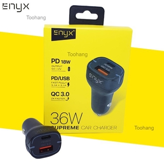 ที่ชาร์จในรถยนต์ ที่ชาร์จในรถ 30W,36W ENYX SUPREME CAR CHARGER USB-C PD 18W + USB QC 3.0  สินค้าดีจากไทย