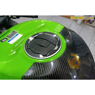 กันรอยฝาถังน้ำมันเพียวคาร์บอน ตรงรุ่น ZX6R [ Maxtec ]