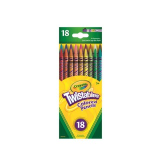 Crayola สีไม้หมุนได้ไม่ต้องเหลา จำนวน 18 สี