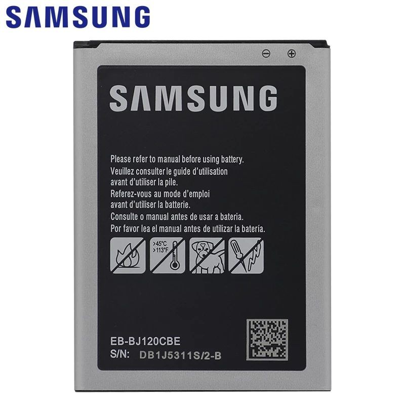 แบตเตอรี่ SAMSUNG EB-BJ120CBU EB-BJ120CBE 2050mAh สำหรับ Samsung Galaxy J1 2016 รุ่น J120 J120F J120