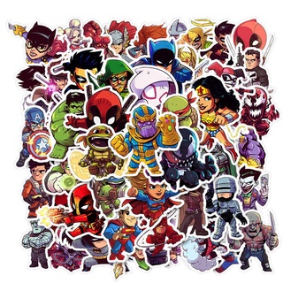 50PCS Super Hero Anime Movie Stickers for Laptop Car Motorcycle Fridge Bike Guitar Backpack Decals Cartoon Waterproof Stickers