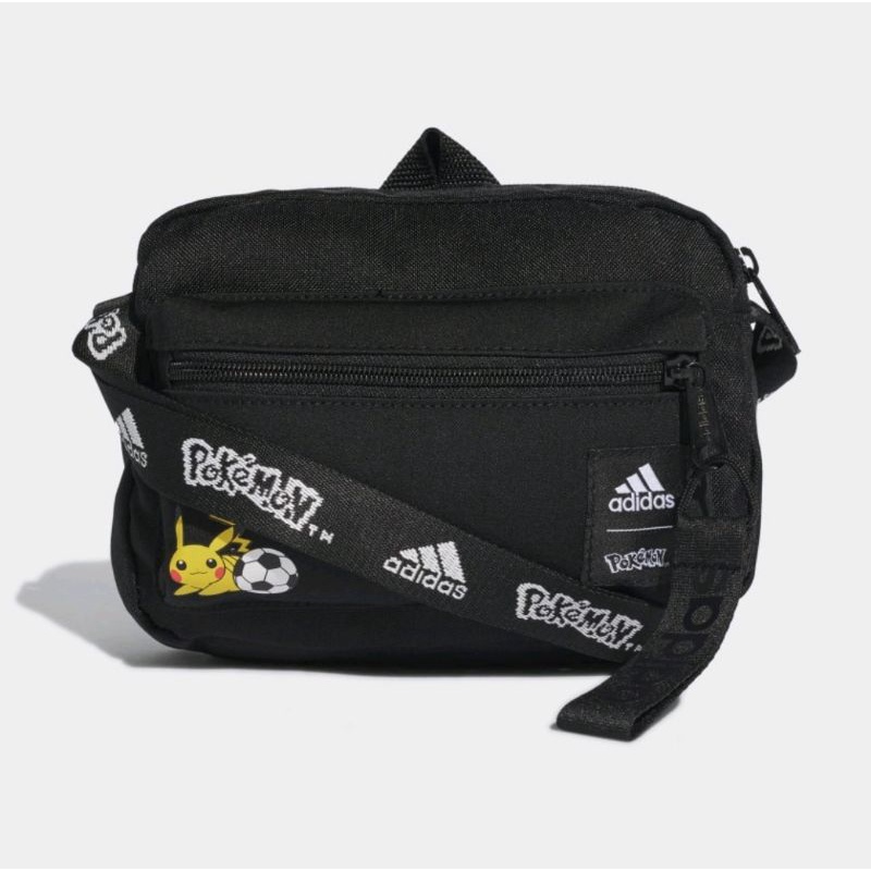 Adidas pokemon กระเป๋าสะพายข้าง สีดำ แท้100%