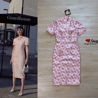 * Pink cheongsam dress  *