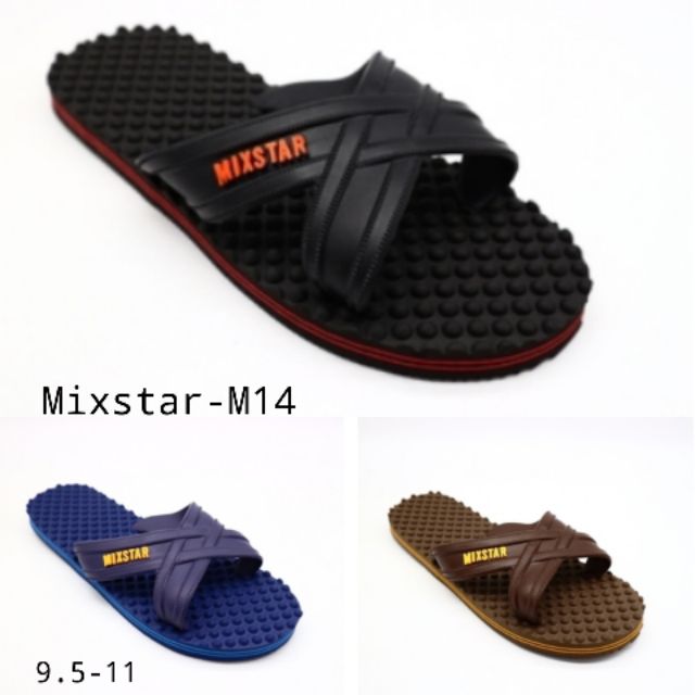 รองเท้าแตะฟองน้ำแบบสวม 4 หู Mixstar(M14) พื้นปุ่มนวดเท้า