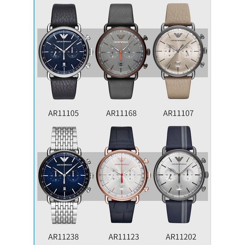 Emporio Armani Men's Watch Chronograph AR11105 AR11168 AR11107 AR11238  AR11202 | Shopee Thailand