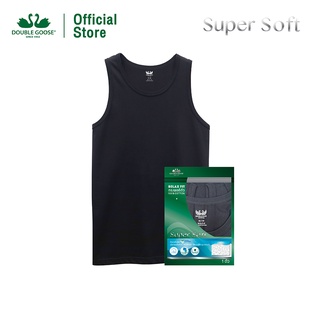 ห่านคู่ เสื้อกล้ามผู้ชาย Super Soft สีดำ รุ่น Modern Collection