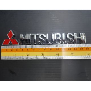 Logo MITSUBISHI งานเหล็ก 15x2cm