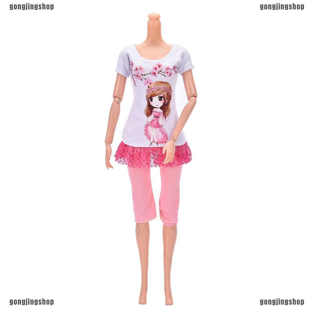 ส่งฟรีเมื่อซื้อครบ 99บาทBeautiful Doll Suit Handmade Party Clothes For Barbie Noble Doll Best Gift