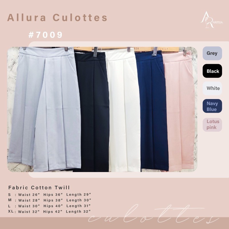 VILA.OFFICIAL - ส่งฟรีเคอรี่ Allura Culottes Pants #7009 ✨