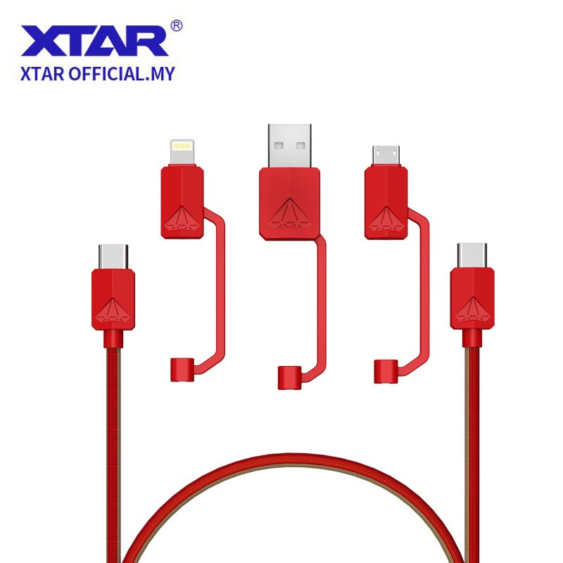 ALLMAYBE PDC-3 All-in-one Multiple USB Cable สําหรับโทรศัพท์มือถือ Travel Cable