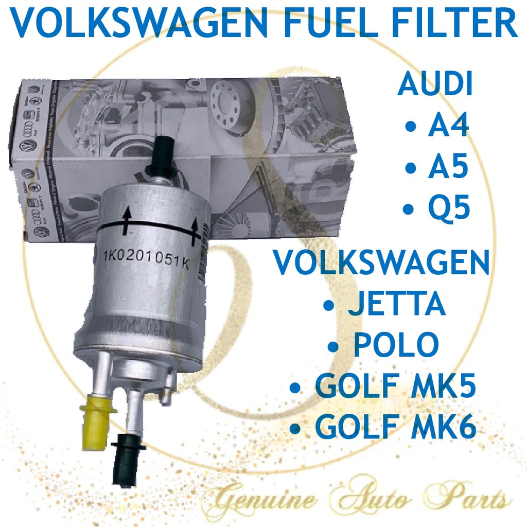 AUDI A4 A5 Q5 VOLKSWAGEN JETTA POLO GOLF MK6,MK5 (2008-2013) FUEL FILTER 1K0 201 051K 1K0201051เค
