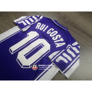 [Retro] - เสื้อฟุตบอล ย้อนยุค Fiorentina Home ฟิออเรนติน่า เหย้า 1999/2000 พร้อมเบอร์ชื่อ 10 RUI COSTA