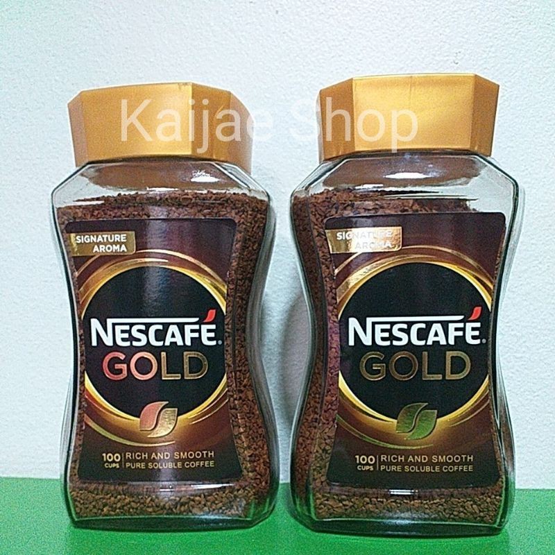 Nescafe เนสกาแฟ โกลด์ ริช&สมูธ กาแฟสำเร็จรูป ปริมาณ 200กรัม×2ขวด(400กรัม)