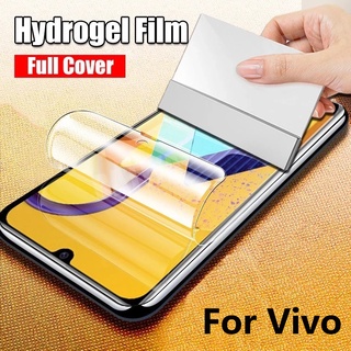 ฟิล์มไฮโดรเจลกันรอยหน้าจอ สําหรับ Vivo V23 V23E Y76 T1X Y52 Y72 Y75 Y20 Y20i Y20S G Y12S Y12i Y12A V21 V21E Y21 Y21S Y33S X70 Pro Plus Screen Protector Soft Protective Film Not Glass