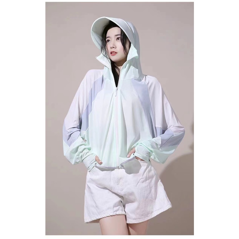1604-1608 SBT เสื้อกันแดด แขนยาว มียาวเต็มตัวและครึ่งตัว ผ้าเด้ง บาง เน้นแฟชั่น สีพื้น ใส่สบายสุดๆ สินค้าพร้อมส่ง