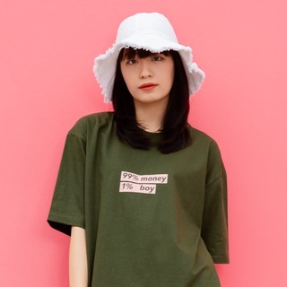 AMITY-  Oversize T-shirt " 99%money 1%boy" เสื้อยืดโอเวอร์ไซส์ เสื้อทรงใหญ่