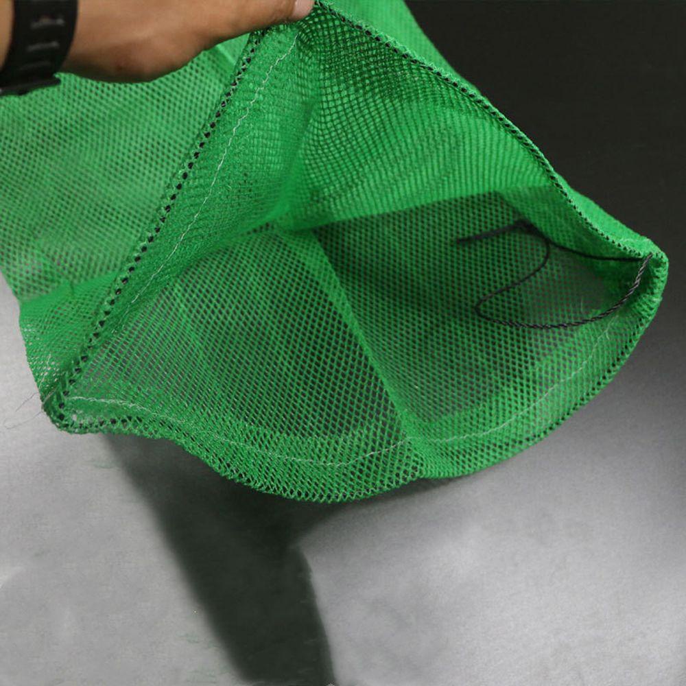 Augustine ถุงตาข่ายไนล่อน แบบหนา ขนาดเล็ก สีเขียว สําหรับตกปลา - รูปที่ 3