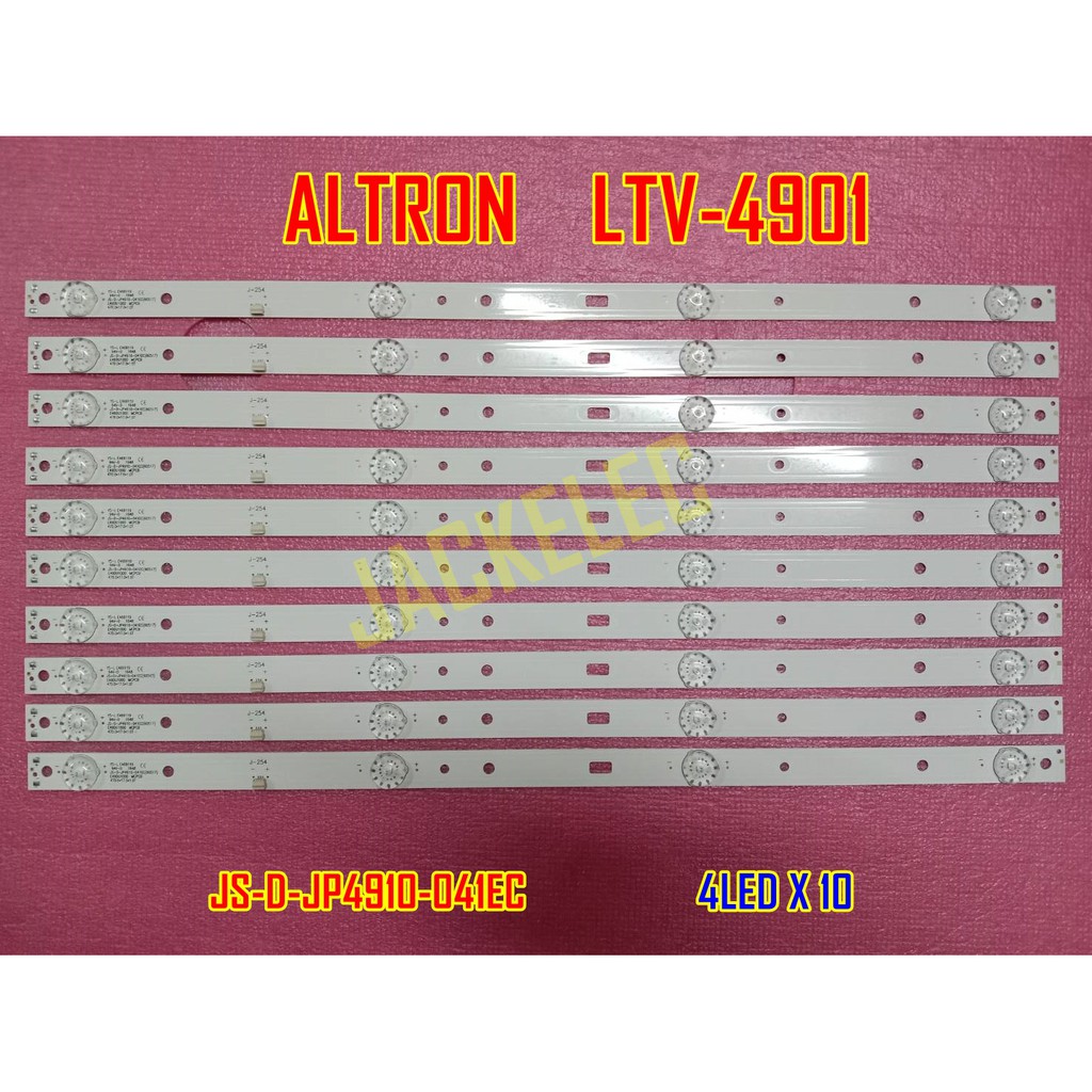 ใหม่ หลอดแอลอีดี led blacklight  ALTRON รุ่น LTV-4901 เบอร์หลอด JS-D-JP4910-041EC    4LED X 10