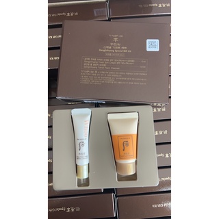 ของใหม่ หมดอายุ 2025 !!  History of whoo Tester- Wrinkle sun cream + cleanser ครีมกันแดดและโฟมล้างหน้าขนาดทดลอง