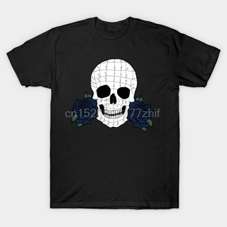 เสื้อยืดผ้าฝ้ายพิมพ์ลายแฟชั่น เสื้อยืด พิมพ์ลายหัวกะโหลก Sugarskull สําหรับผู้ชาย