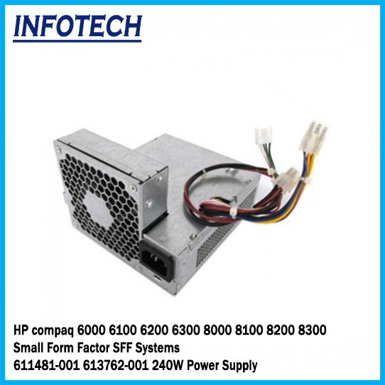 Hp Compaq Pro 6000 6005 6100 6200 6300 Elite 8000 8100 8200 240W แหล่งจ่ายไฟ SFF PSU