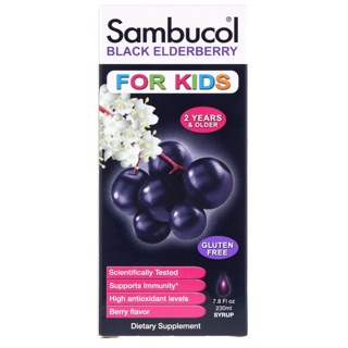 🌈🍇 Sambucol Black Elderberr Syrup For Kids Berry Flavor🍒