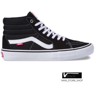 VANS SK8HI PRO BLACK WHITE SNEAKERS สินค้ามีประกันแท้