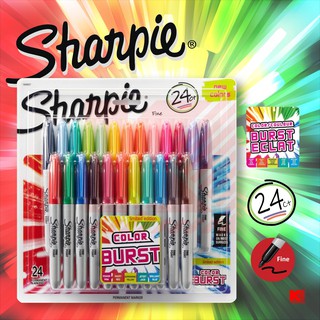 ปากกาเมจิก Sharpie ชุด 24 สี หัว 1.0