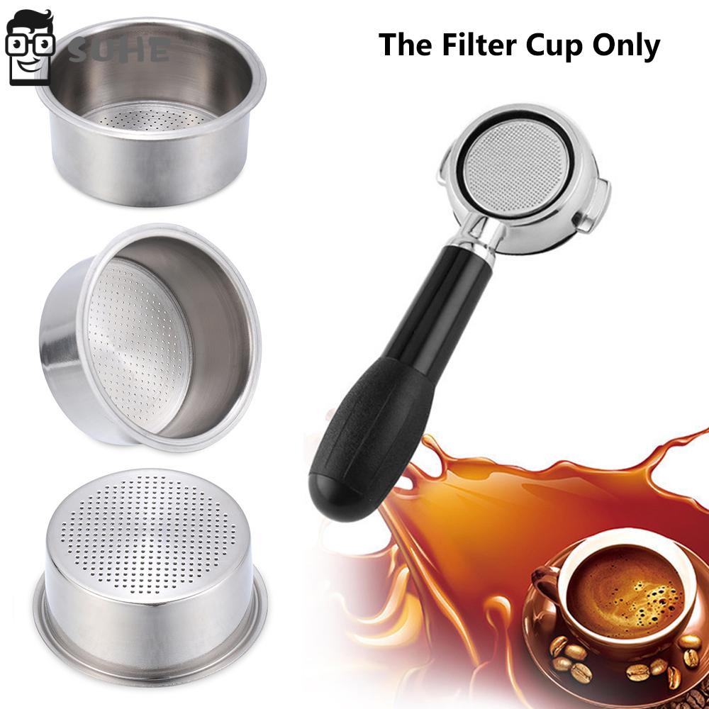 SUHE Single Wall Double Cup Coffee Filter Basket Cappuccino Accessories ...