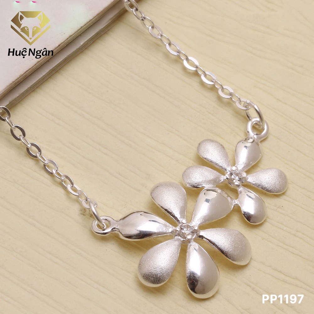 สร้อยคอเงินอิตาลี 925 Hue Ngan Hoa double PP1197