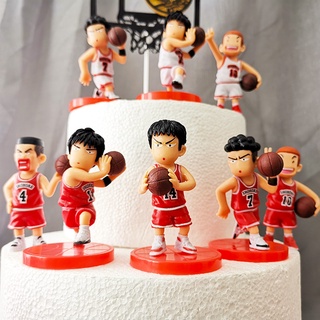 ฟิกเกอร์ Slam Dunk Shohoku Hanamichi Rukawa Kaede Sakuragi ของเล่นสําหรับเด็ก 5 ชิ้น