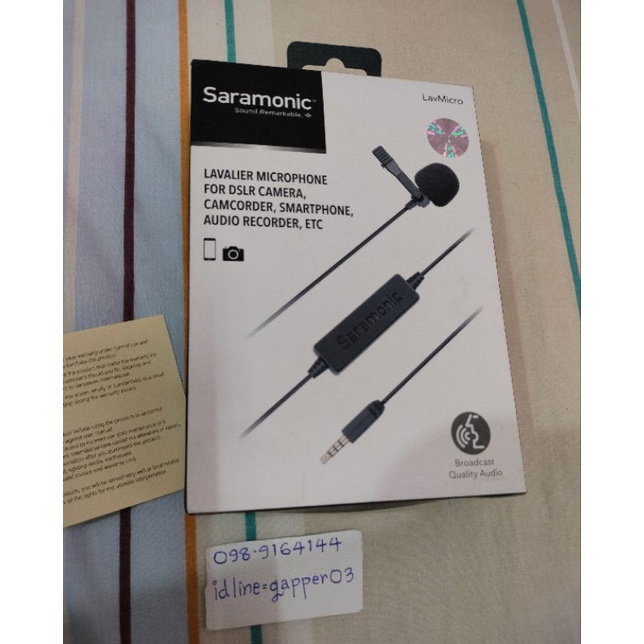 ขายไมค์ปก Saramonic LavMicro มือสอง