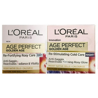 LOREAL Paris Age perfect Golden Age Rosy (Day+Night 50ml.) ลอรีอัล ปารีส เอจ เพอร์เฟค โรส (เดย์ครีม+ไนท์ครีม)