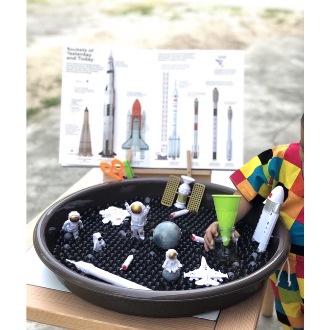 โมเดลนักบินอวกาศ จรวดอวกาศ model nasa set Sensory play (พร้อมส่ง )