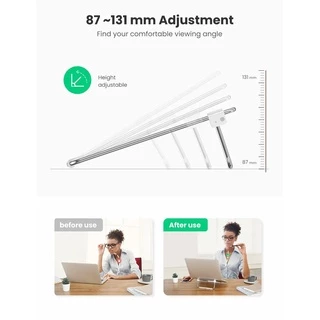 UGREEN รุ่น 80348 Laptop Stand for Desk Adjustable Portable Laptop Riser Holder Notebook Computer Stand
