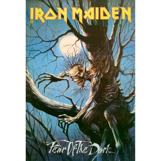 โปสเตอร์ รูปวาด วง ดนตรี เฮฟวีเมทัล IRON MAIDEN 1975 POSTER 24”x35” Inch English Heavy Metal V4