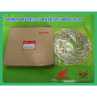 HONDA WAVE110i WAVE125i MSX125SF FRONT DISC BRAKE "GENUINE PARTS" // จานดิสเบรคหน้า ของแท้ รับประกันคุณภาพ